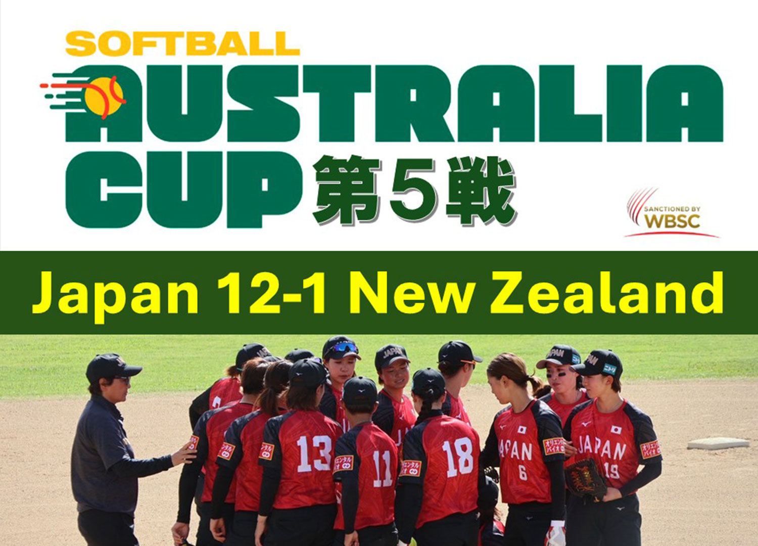 オーストラリアカップ　第５戦・ニュージーランド戦試合レポート