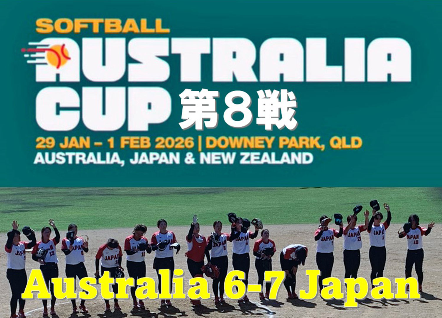 オーストラリアカップ　第８戦・オーストラリア戦試合レポート